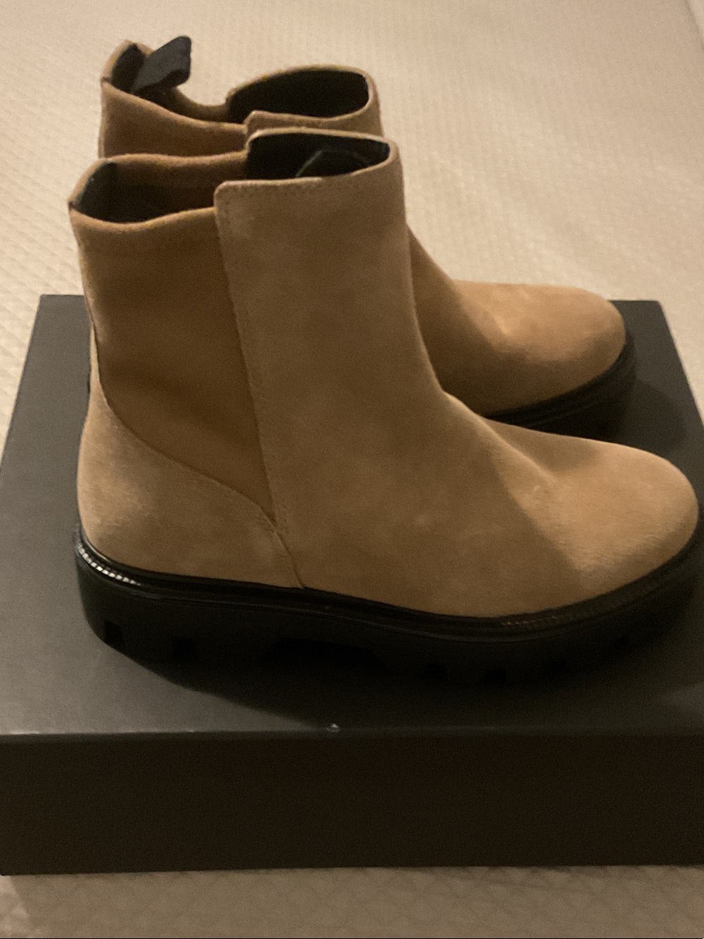 rag & bone Tan Suede Chelsea Ankle Boots - Picture 2 of 3
